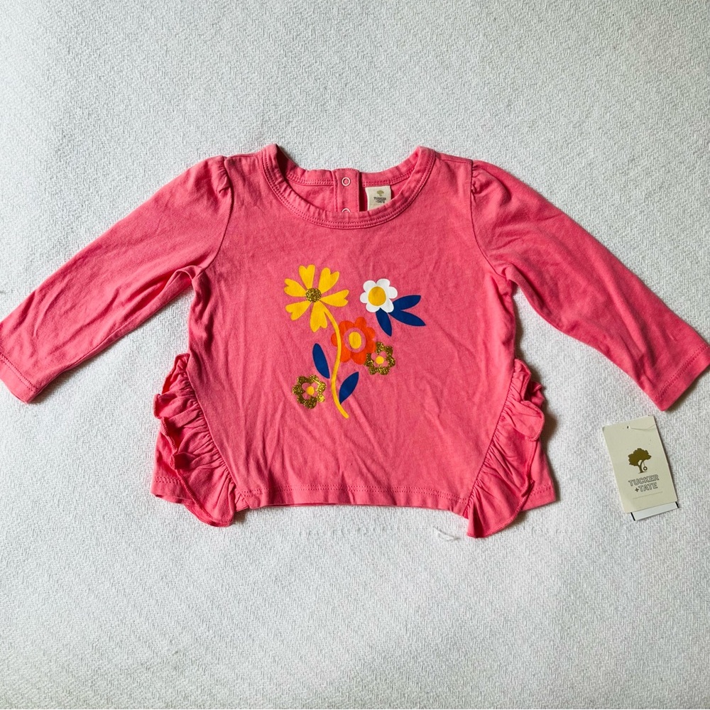 Kids Tucker + Tate Ruffle Shirt 9m